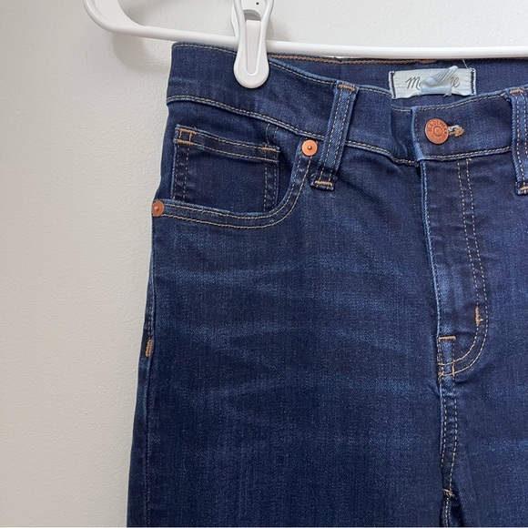 Madewell 9” Mid-Rise Skinny Jeans Women's Size 26 Dark Wash - Picture 4 of 15